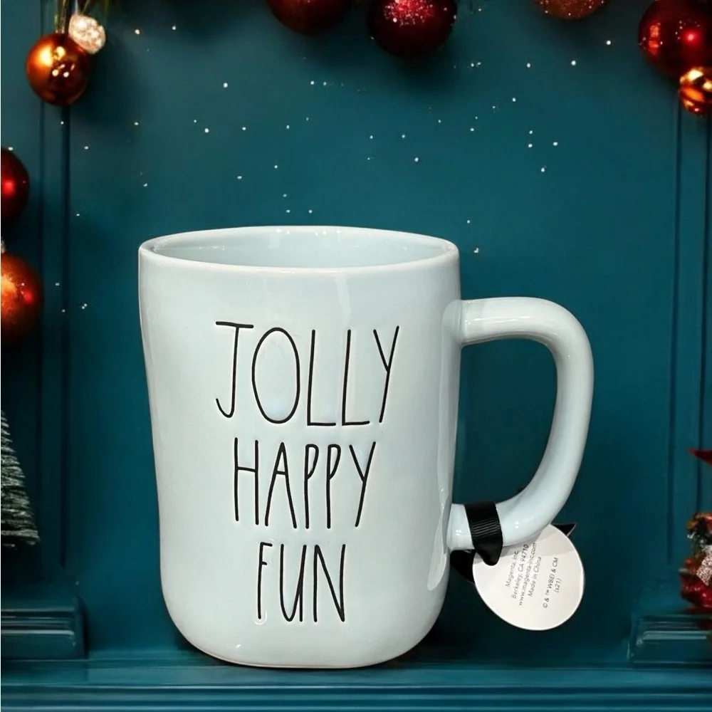 🇺🇸 NEW RAE DUNN & FROSTY THE SNOWMAN Collab Ceramic Mug Light Blue Holiday - Picture 7 of 7
